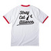 Stray Cat Alliance - Rescued, a White/ Red Cotton Ringer Tee (back-view)