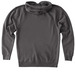 Go to Apparel Blue Logo no back!, a Solid Charcoal Heavyweight Zip Up Hoodie (back-view)