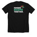 Families Belong Together, a Solid Black Blend Premium Unisex Tee (back-view)
