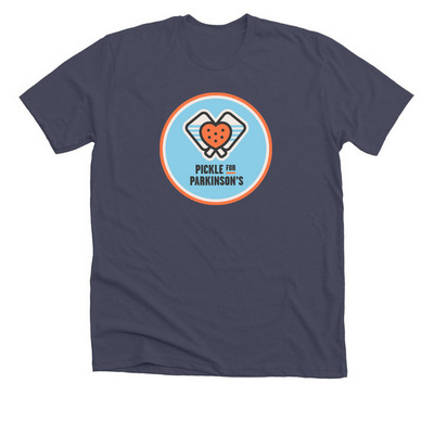 Pickle For Parkinson's Team Shirt, a Heather Midnight Navy Premium Unisex Tee