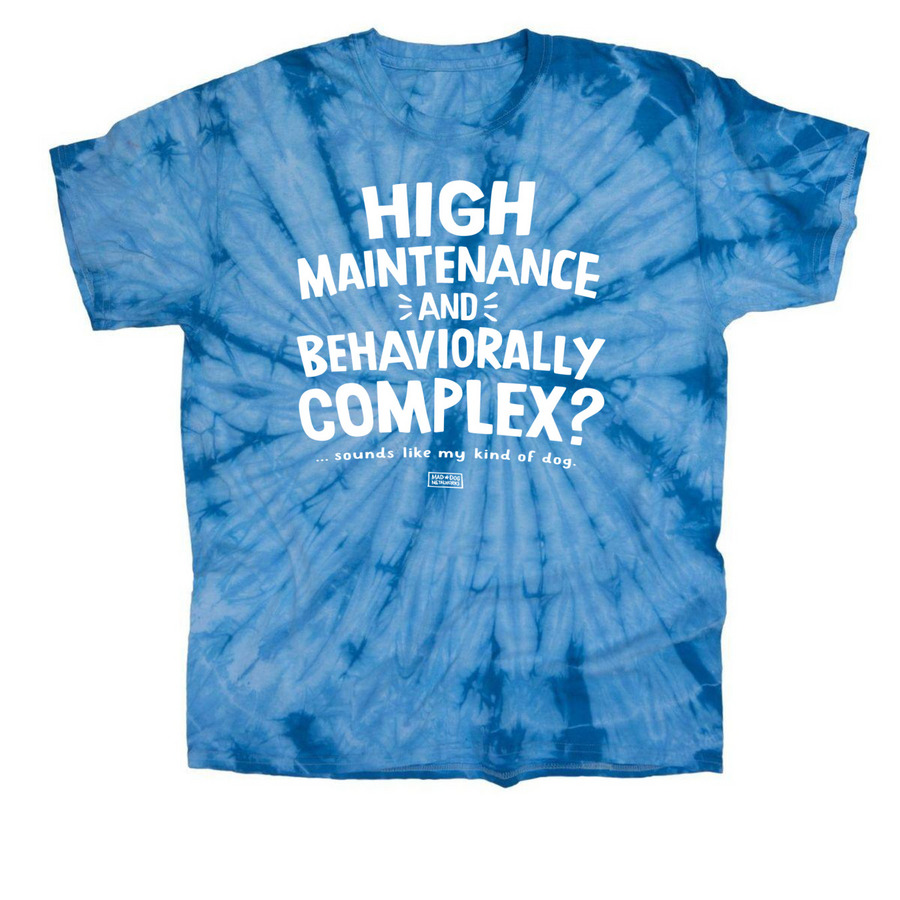 my kind of dog, a Baby Blue Classic Tie Dye Tee