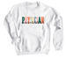 Colorful Physician Assistant, a White Crewneck Sweatshirt
