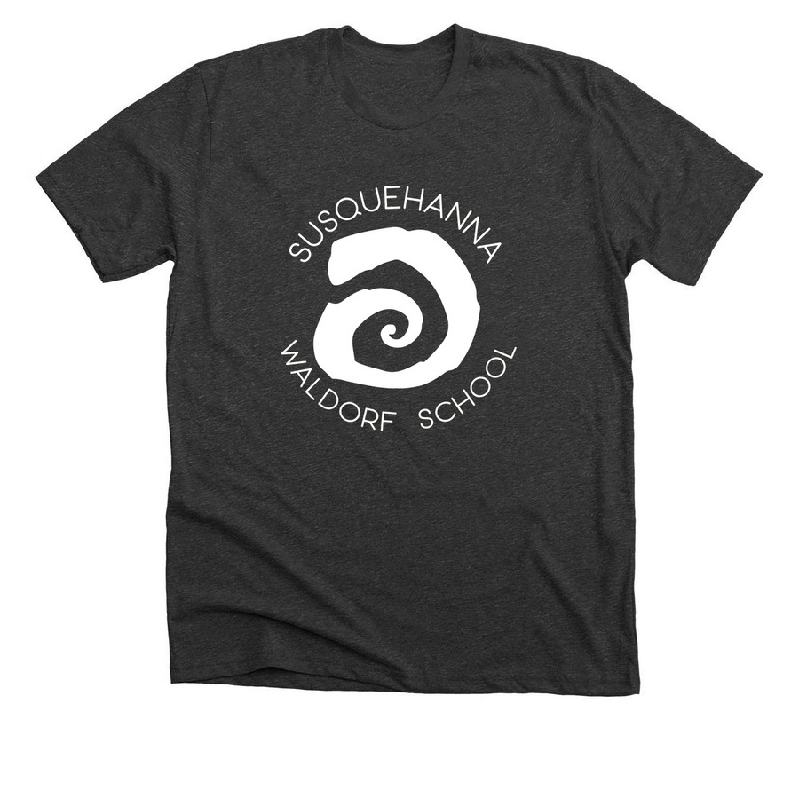 SWS Circle-Logo Apparel, a Dark Grey Heather Premium Unisex Tee