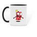Biffy Coffee Mug (Kari Kilpela Design), a Black Two-Tone Ceramic Mug (back-view)