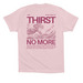Satisfied - Pink, a Soft Pink Premium Cotton Tee (back-view)