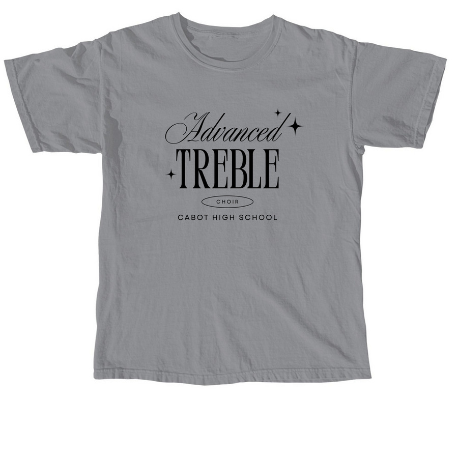 Adv. Treble Star Tee, a Granite Comfort Colors Unisex Tee