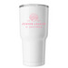 JLSP Seashell Tumbler, a White Insulated Tumbler (back-view)