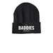 For the cold baddies, a Heather Charcoal Printed Cuffed Beanie