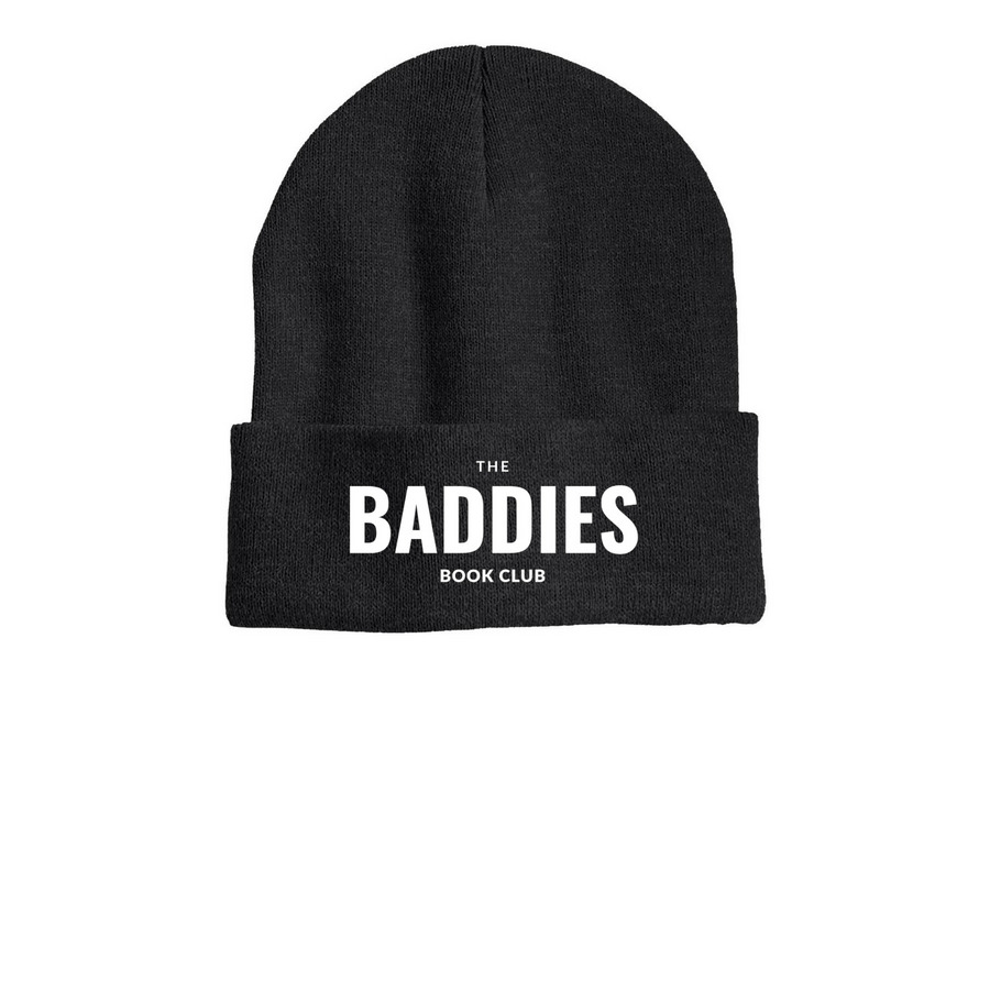 For the cold baddies, a Heather Charcoal Printed Cuffed Beanie