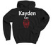 Kayden Design, a Black Youth Pullover Hoodie