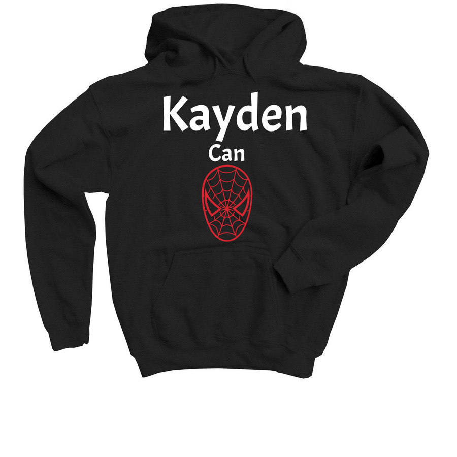 Kayden Design, a Black Youth Pullover Hoodie