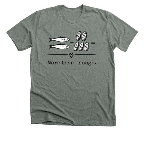 More than enough. (Front only), a Deep Heather Premium Unisex Tee