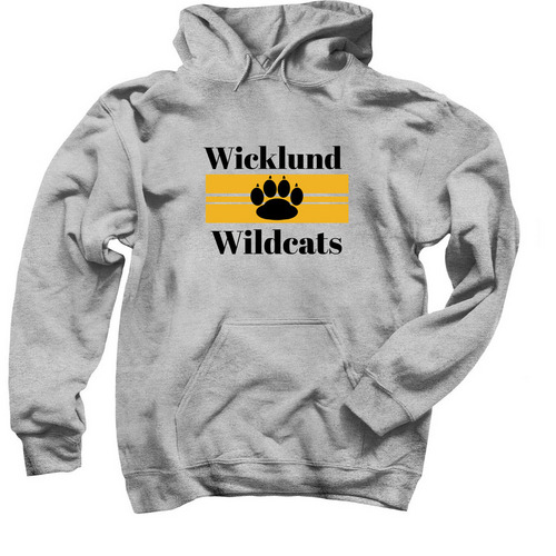 Wicklund Spirit Wear Hoodies!, a Sport Grey Pullover Hoodie