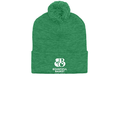 Pom-Pom Beanies, a Heather Kelly Printed Pom-Pom Beanie