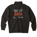 Talk Data to Me Quarter Zip&nbsp;, a Black Midweight Quarter Zip Pullover (back-view)