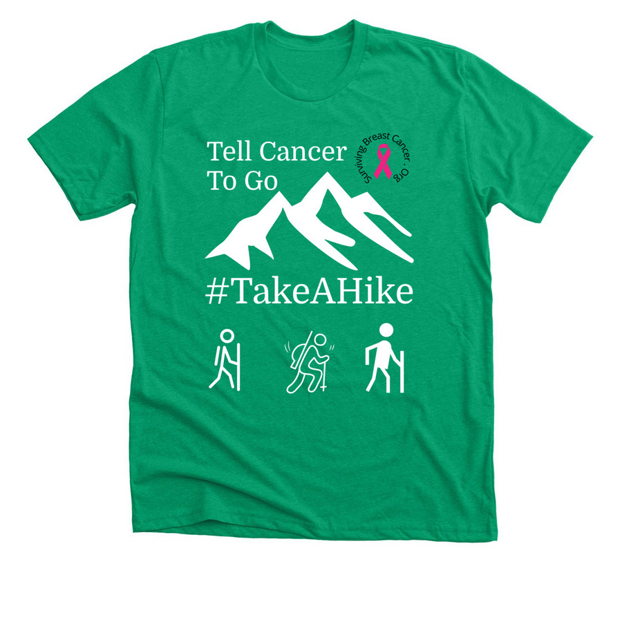 #TakeAHike Fundraiser Lighter Colors -Updated, a Heather Kelly Premium Unisex Tee
