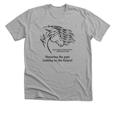NDBH Reunion Ride, a Athletic Heather Premium Unisex Tee