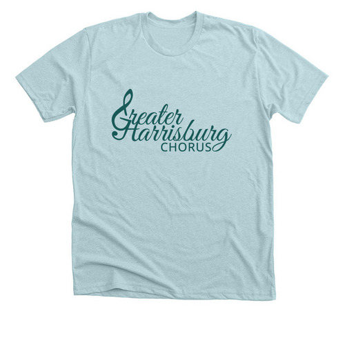 Regular Full Logo, a Heather Ice Blue Premium Unisex Tee