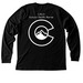 School Nurse SHN, a Black Heather Premium Long Sleeve Tee (back-view)