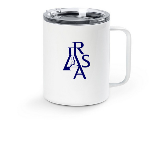 RSA Travel Mug, a White Stainless Steel Travel Mug