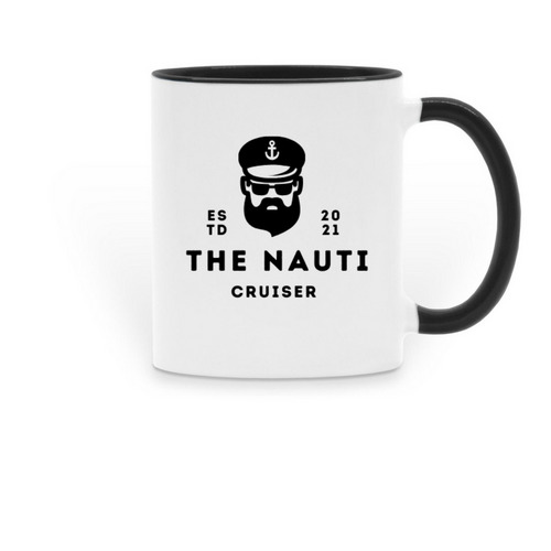 Have a cup with Nauti!&nbsp;, a Black Two-Tone Ceramic Mug