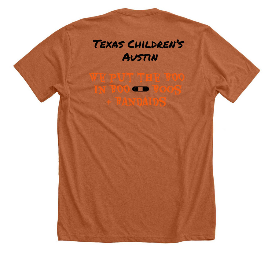 Hocus Pocus, a Heather Autumn Premium Unisex Tee (back-view)