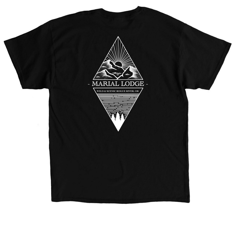 Marial Lodge Sweatshirt, a Black Classic Unisex Tee (back-view)