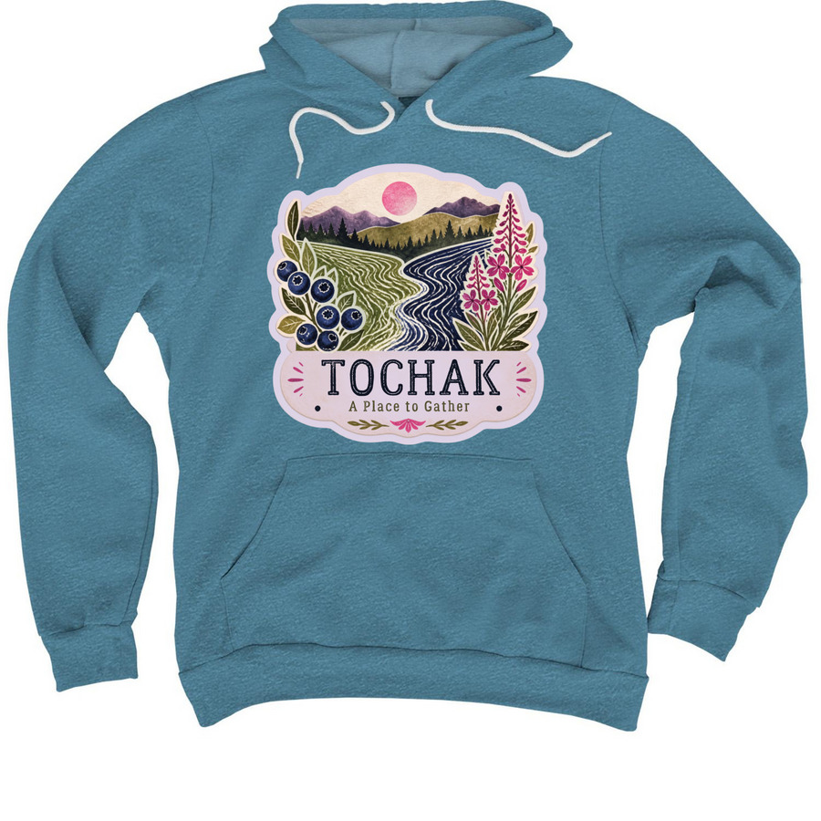 Tochak, a Heather Deep Teal Premium Pullover Hoodie