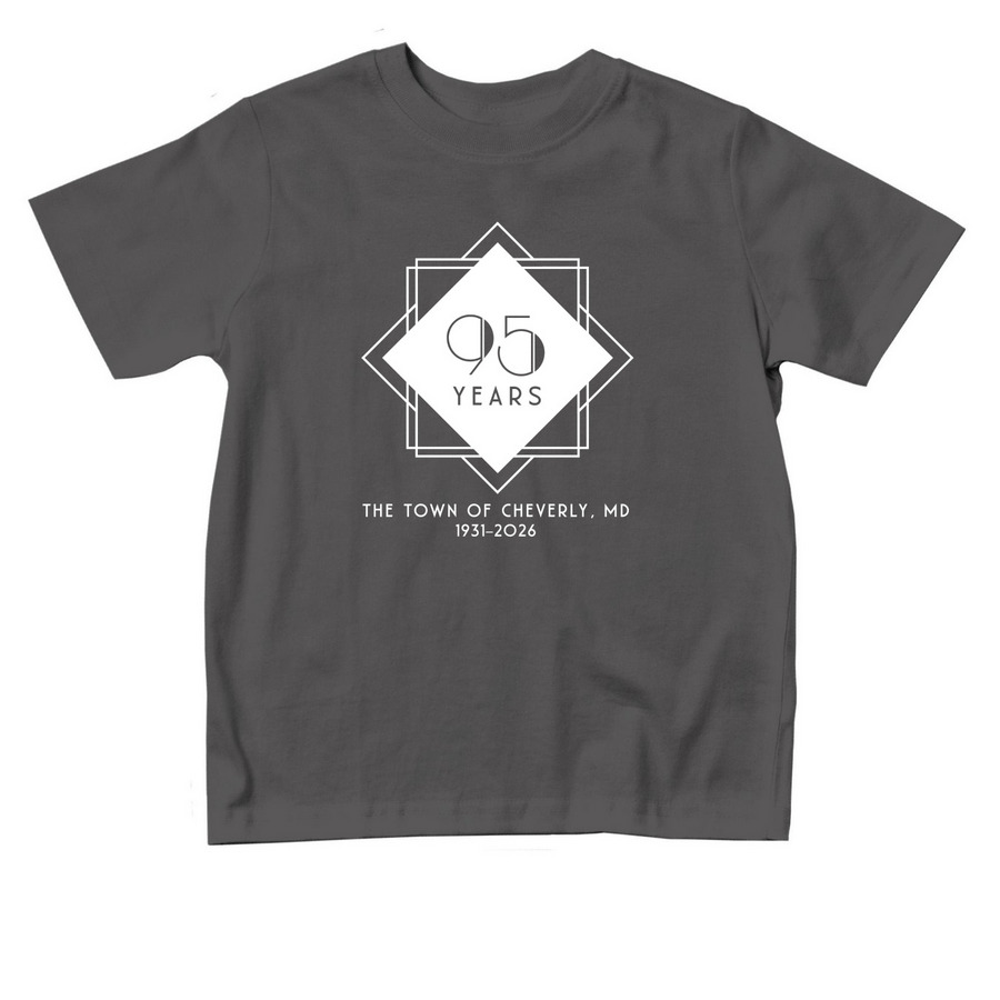 Cheverly 95th Toddler Tee Grey,&nbsp; Yellow, Pink, a Charcoal Toddler Tee