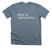 Made by Immigrants. Period., a Heather Slate Premium Unisex Tee