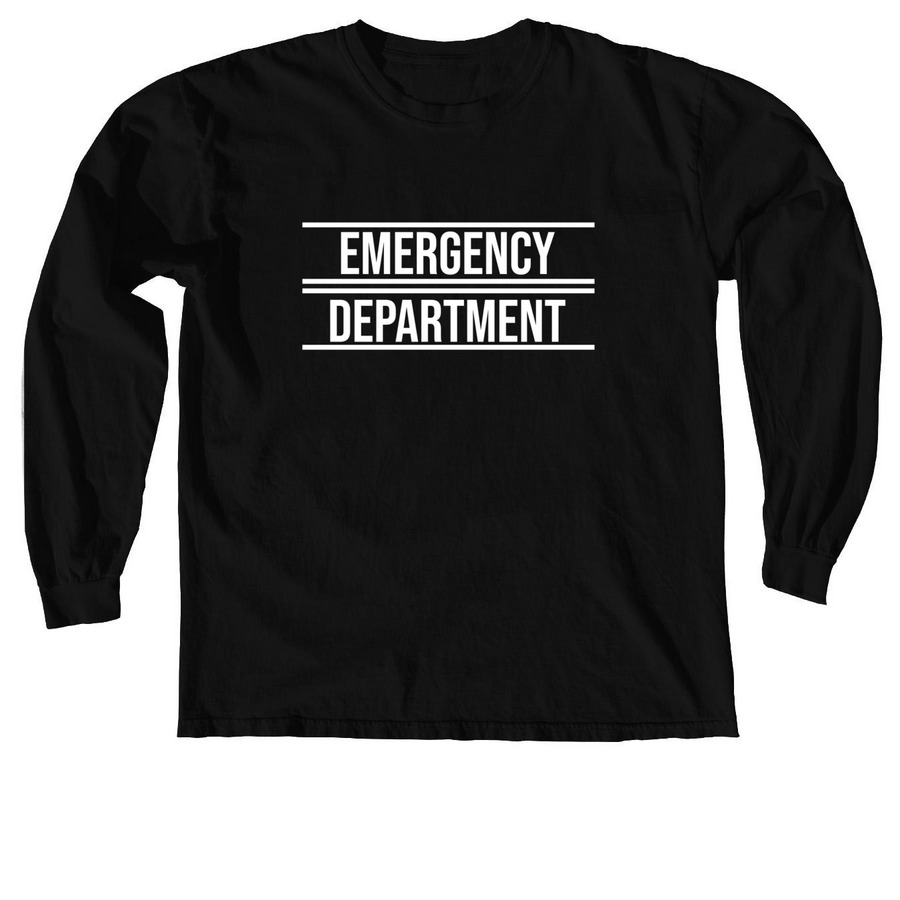 WELLSTAR MCG ER, a Black Comfort Colors Long Sleeve Tee