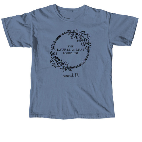 Black Laurel & Leaf Shirt, a Blue Jean Comfort Colors Unisex Tee