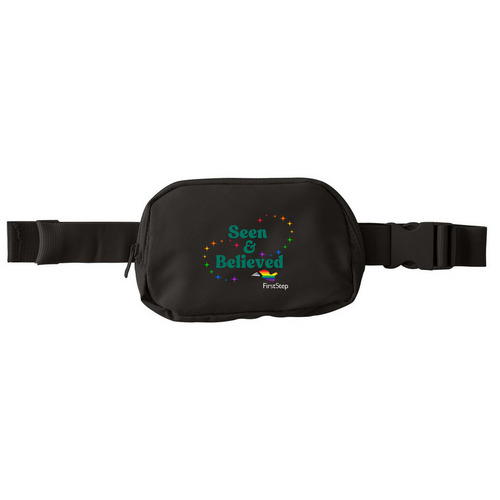 Seen & Believed - Pride Collection, a Deep Black Matte Hip Pack