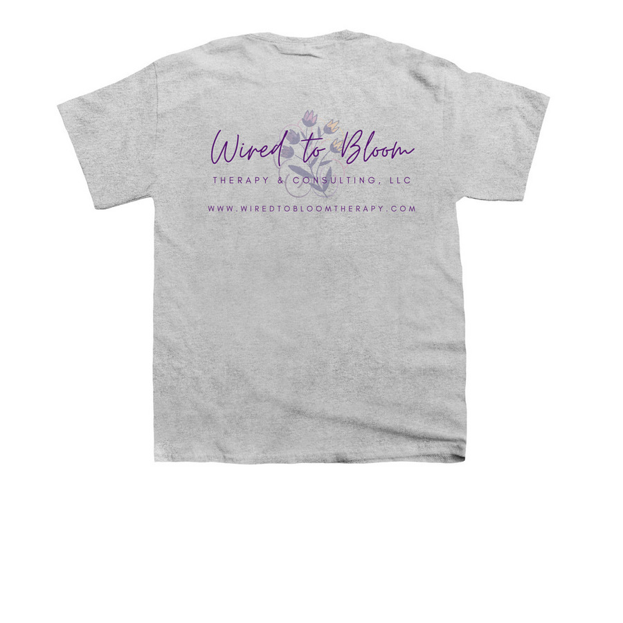Embrace Neurodiversity, a Sport Grey Youth Unisex Tee (back-view)