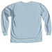 "Delta Delta Delta" Art Fill Wear, a Chambray Comfort Colors Long Sleeve Tee (back-view)