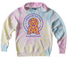 Youth Tie Dye Hoodie, a Sunset Swirl Youth Tie Dye Pullover Hoodie