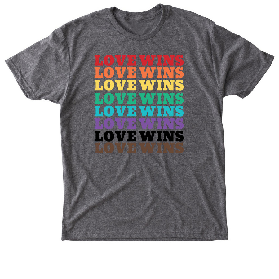 LOVE WINS, a Premium Heather Triblend Unisex Tee