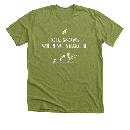 National Recovery Month Short-Sleeve Tees, a Heather Green Premium Unisex Tee