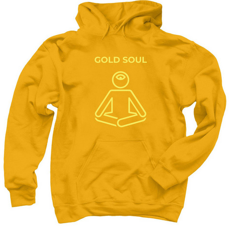 ??Gold Soul hoodie??, a Gold Pullover Hoodie