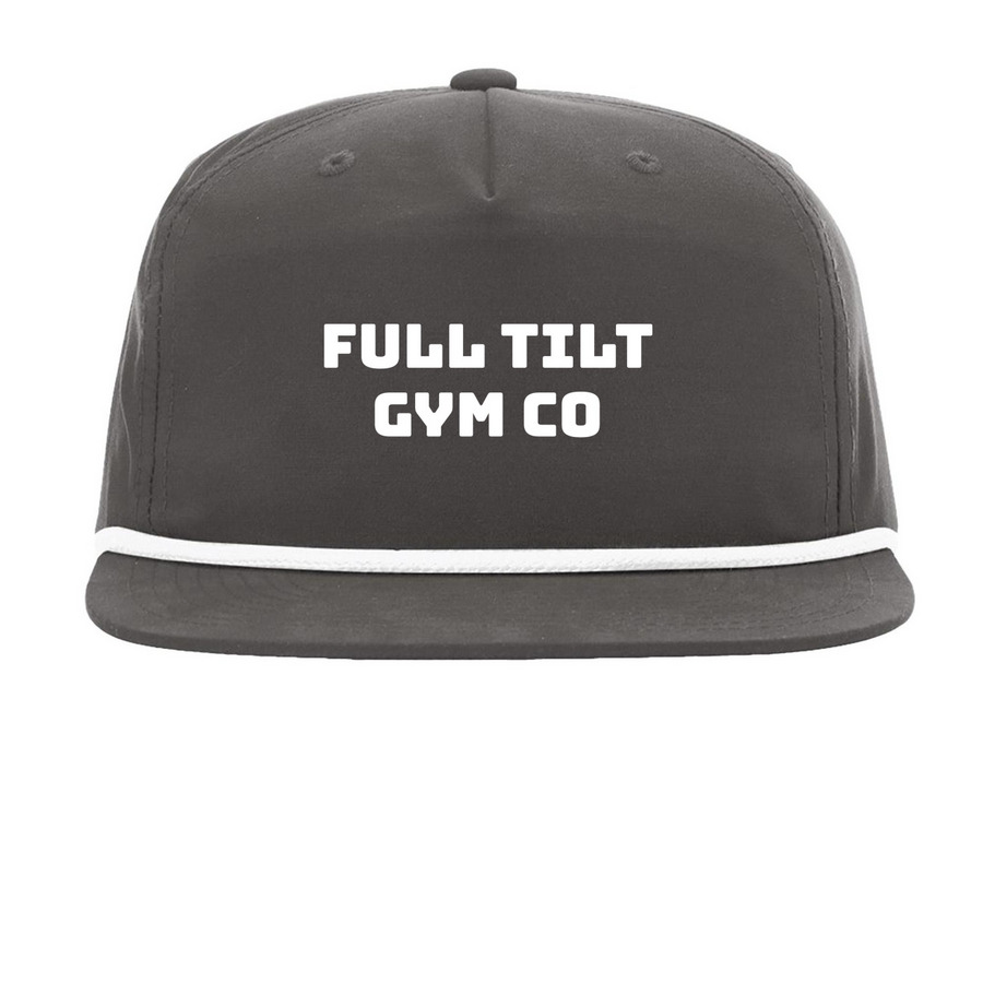 Full Tilt Snapback, a Charcoal/ White Printed Umpqua Snapback Cap