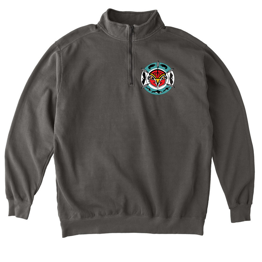 NVE - Zip Sweaters, a Pepper Comfort Colors Quarter Zip Pullover