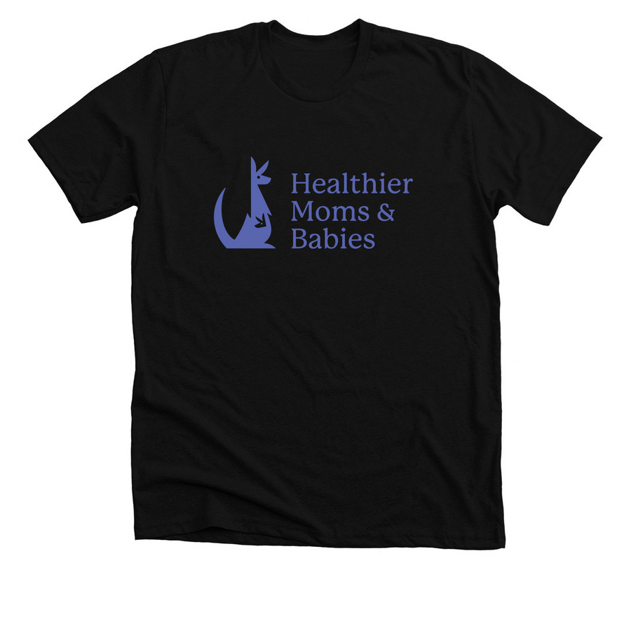 Indigo Premium Tee, a Solid Black Blend Premium Unisex Tee