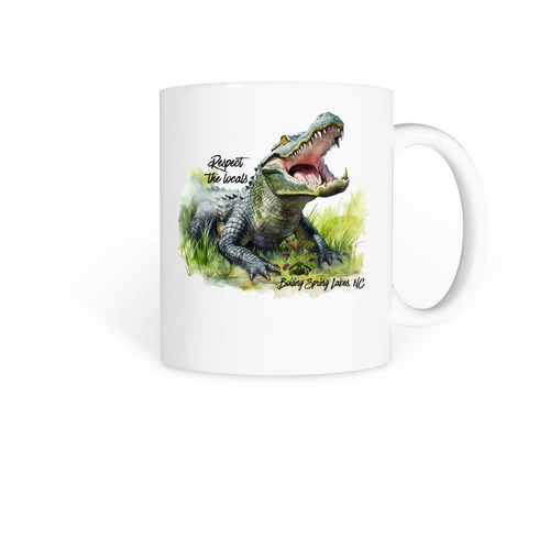 Respect the Locals Mug, a White Coffee Mug