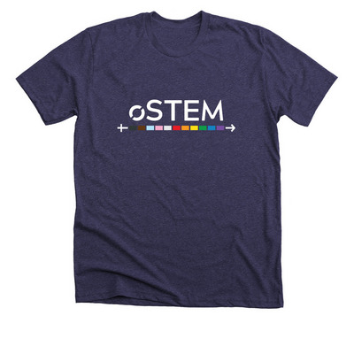 oSTEM Logo - Light, a Heather Lapis Premium Unisex Tee