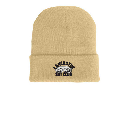 Winter Hats, a Camel Printed Cuffed Beanie