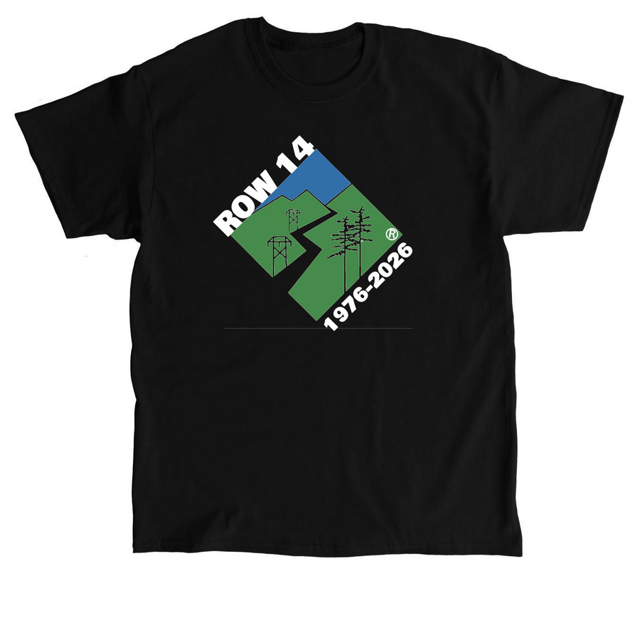 ROW14 -50th Anniversary Shirt, a Black Classic Unisex Tee