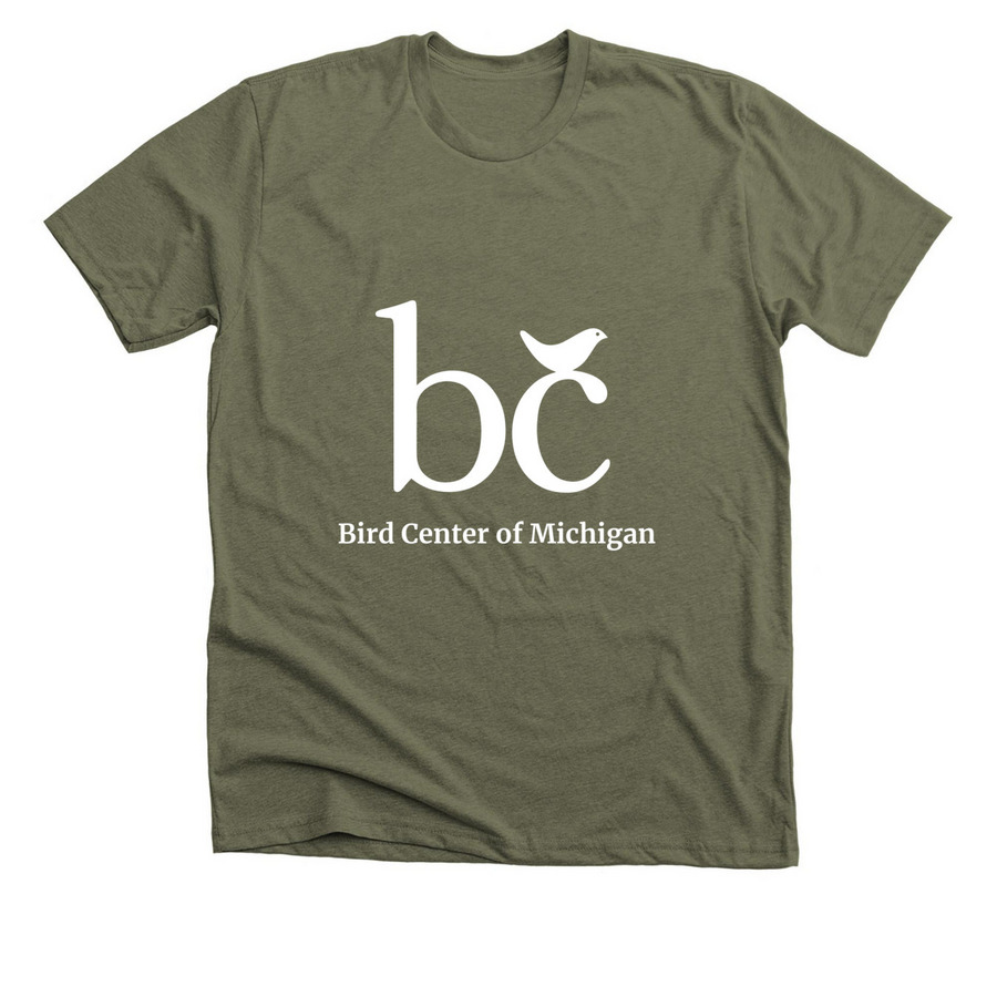 BCM Logo #1, a Heather Olive Premium Unisex Tee