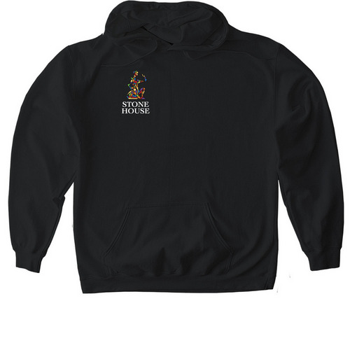 Stone House Sweatshirt, a Black Gildan Softstyle Pullover Hoodie