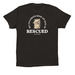 My Favorite Kind of Dog is Rescued, a Black Premium Cotton Tee