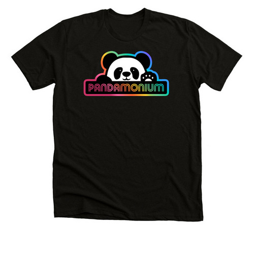 Pandamonium 2026 Sponsors - More Colors!!, a Solid Black Blend Premium Unisex Tee